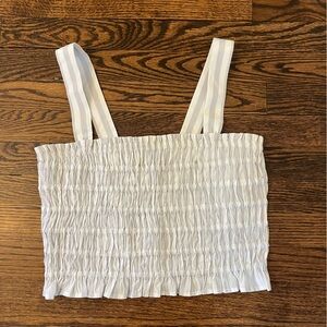 Cropped striped J.crew tank size M
